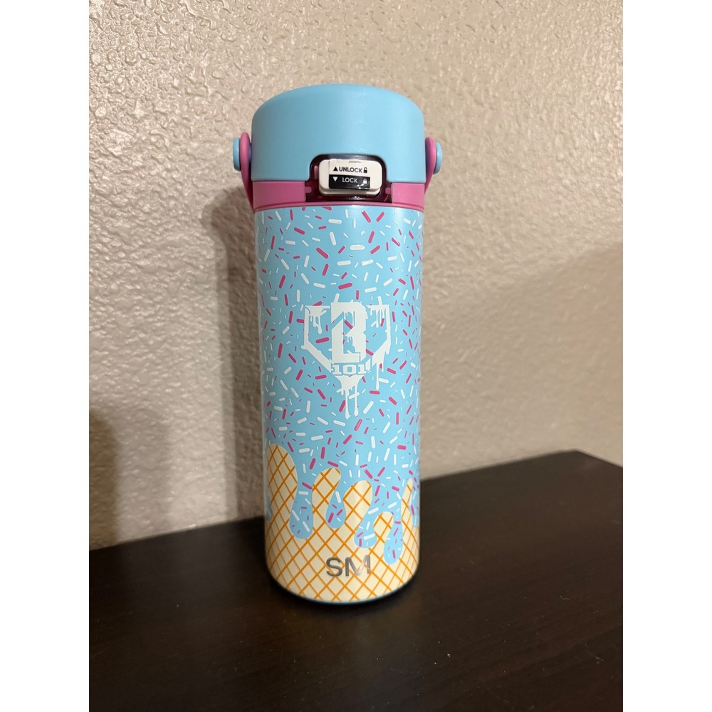 Baseball Lifestyle 101 x Simple Modern Water Bottle Ice Cream Sprinkles Blue